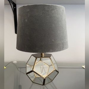 Gray and Gold Lamp